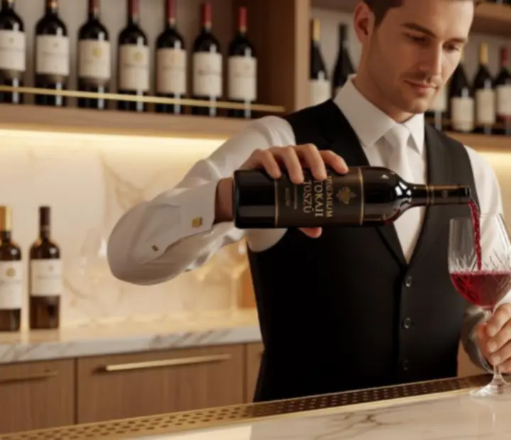 Elegáns borok és koktélok a Harvestroom Dining bárpultján